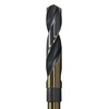 Drill America 41/64" Reduced Shank HSS Drill Bit 1/2" Shank 3-Flat Shank, Flute Length: 3" KFDRSD41/64